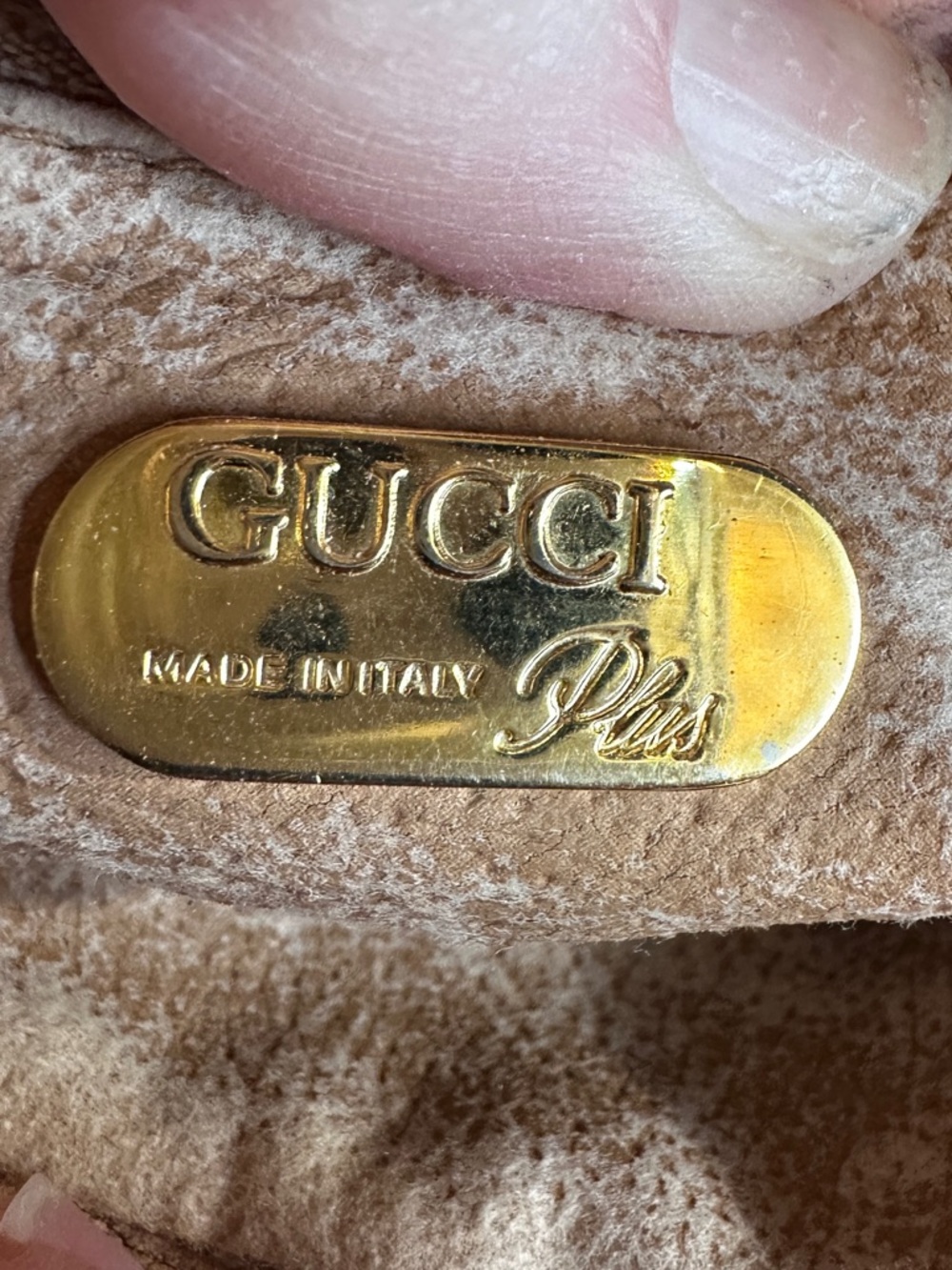 Vintage Gucci Brown GG Monogram Pochette with Charm and COA - Picture 8 of 17